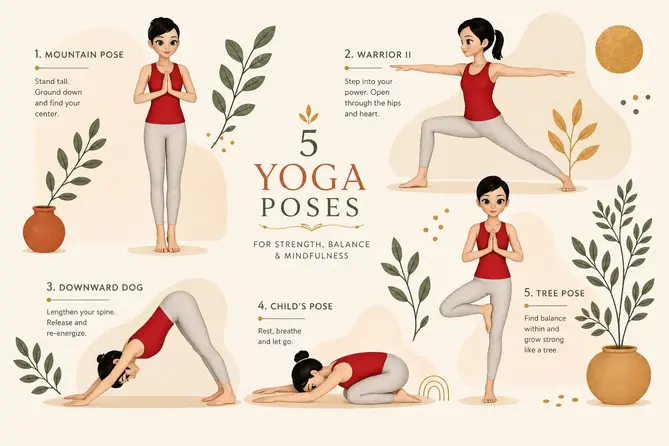 Yoga Poses Infographic
