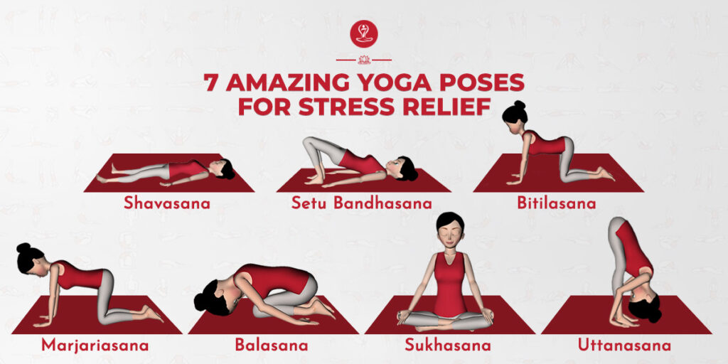 Yoga For Stress Relief:7 Amazing Yoga Poses For Stress Relief