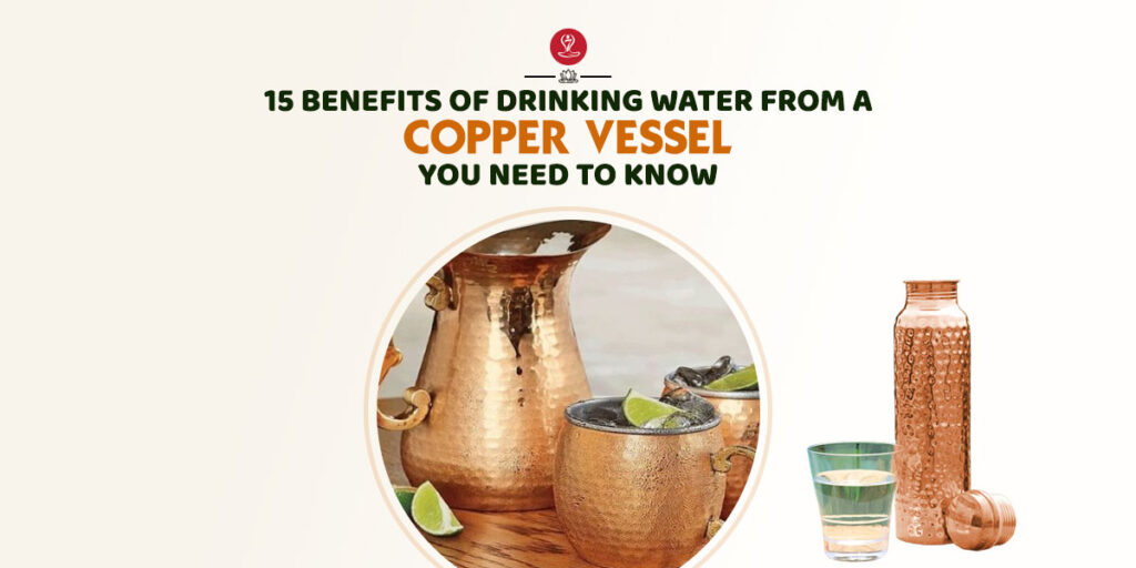 drinking water from a copper vessel