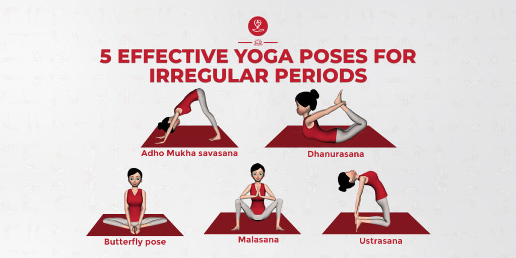 yoga poses for irregular periods