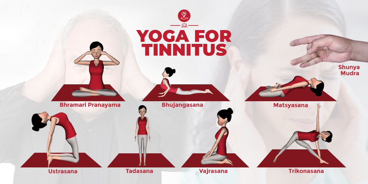 Yoga for Tinnitus: Reduce Ringing, Hissing, or Ears hearing loss Problems