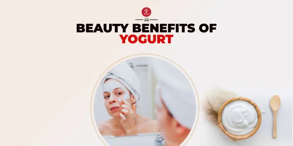 Natural yogurt face mask applied to smooth and hydrate skin, perfect for acne-prone and dry skin types.