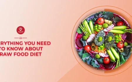 A colorful array of fresh raw fruits and vegetables, key components of a raw food diet.