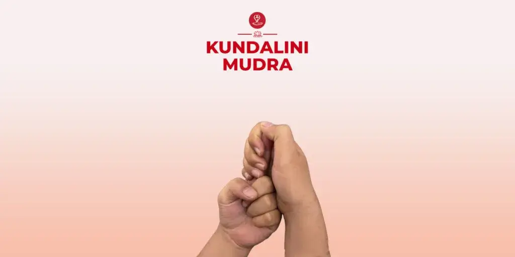 Person practicing Kundalini Mudra during meditation to support energy flow, mindfulness, spiritual growth, focus, and emotional balance.