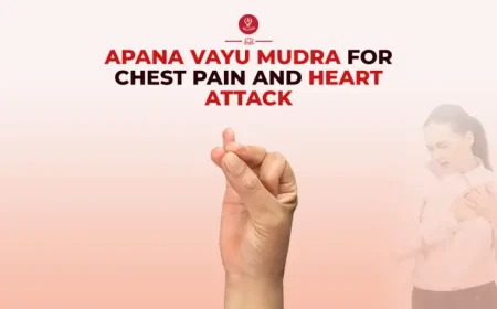 Apana Vayu Mudra (Heart Mudra) hand gesture with heart health benefits