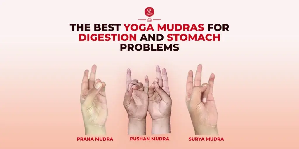 Person practicing Mudras for Digestion to naturally support gut health and relieve bloating.