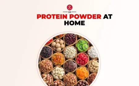 Oats, almonds, and seeds ready to make homemade protein powder