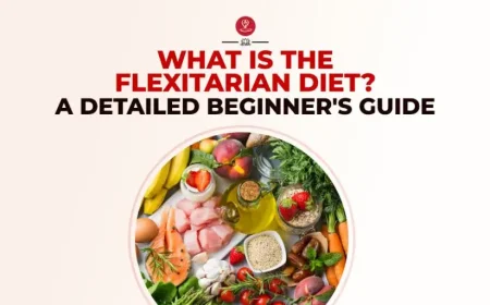 Colorful plate with vegetables, grains, and lean protein for Flexitarian Diet