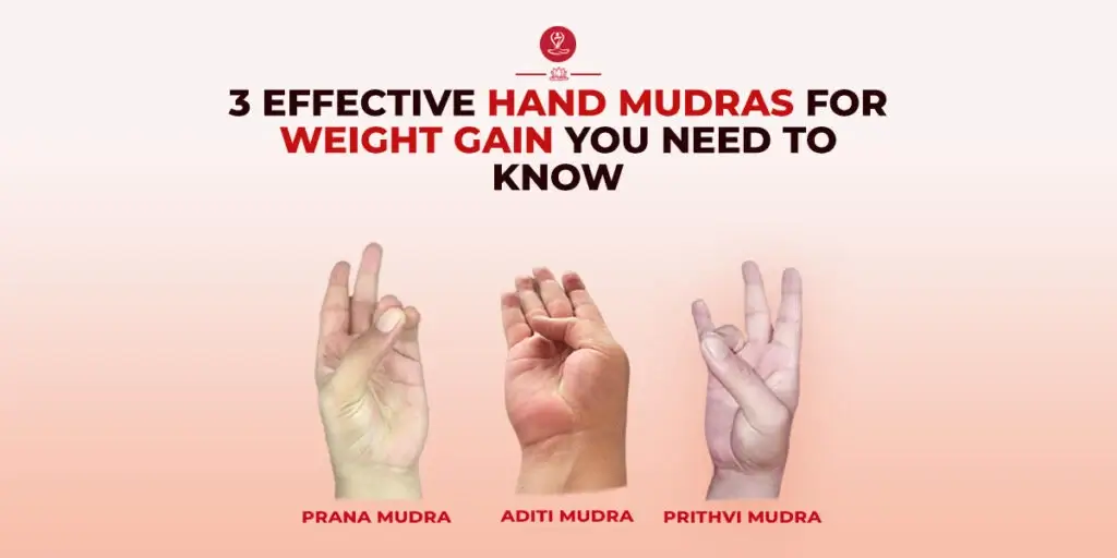 Person practicing Prithvi Mudra for healthy weight gain.
