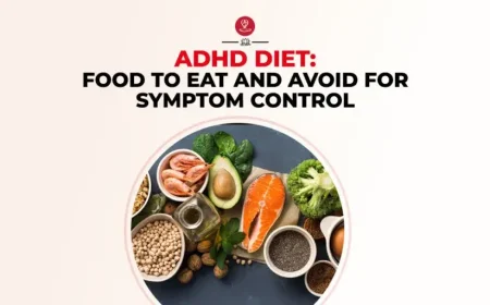 Lean proteins, colorful vegetables, fruits, and whole grains for ADHD diet support.