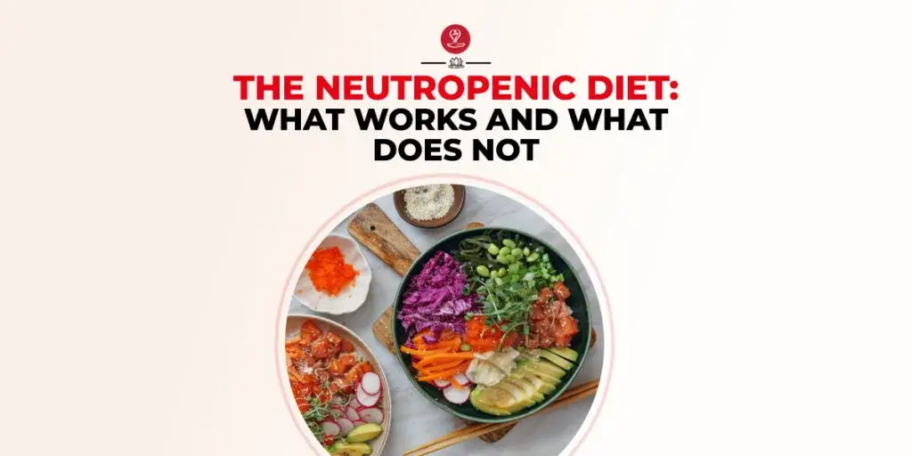 Cooked meats, pasteurized dairy, and cooked vegetables recommended for a neutropenic diet.