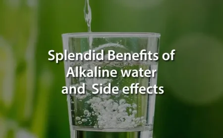 Glass of alkaline water with lemon slices – “Benefits of drinking alkaline water daily”