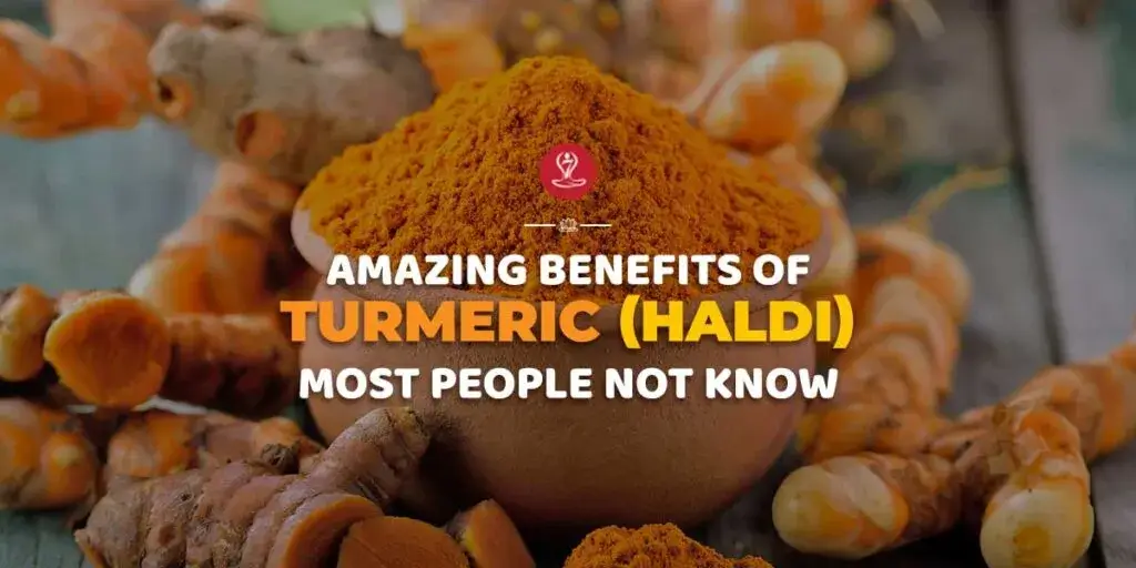 Benefits of Turmeric (Haldi) infographic showing immunity support, digestion benefits, joint health, antioxidant properties, skin wellness, and Ayurvedic uses of turmeric.