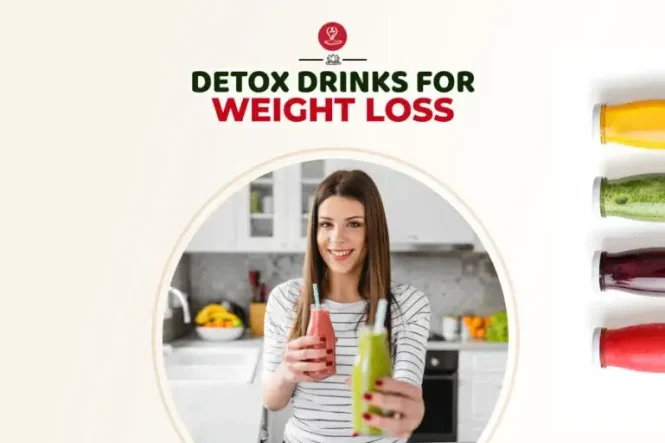 Glass of lemon and cucumber detox water on a wooden table