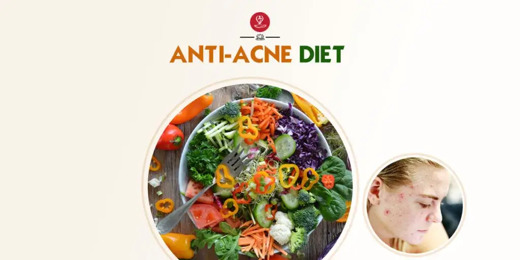 Anti-acne diet with antioxidant-rich foods