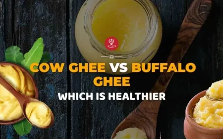 Cow ghee in a glass jar – golden and smooth