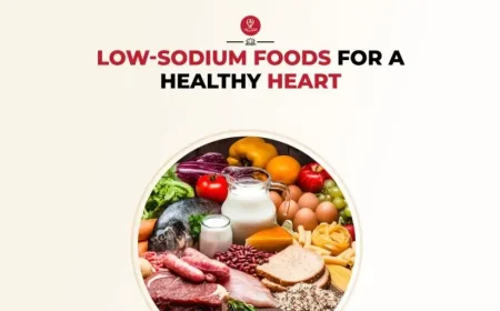 Fresh vegetables and fruits on a wooden table, low sodium diet ingredients