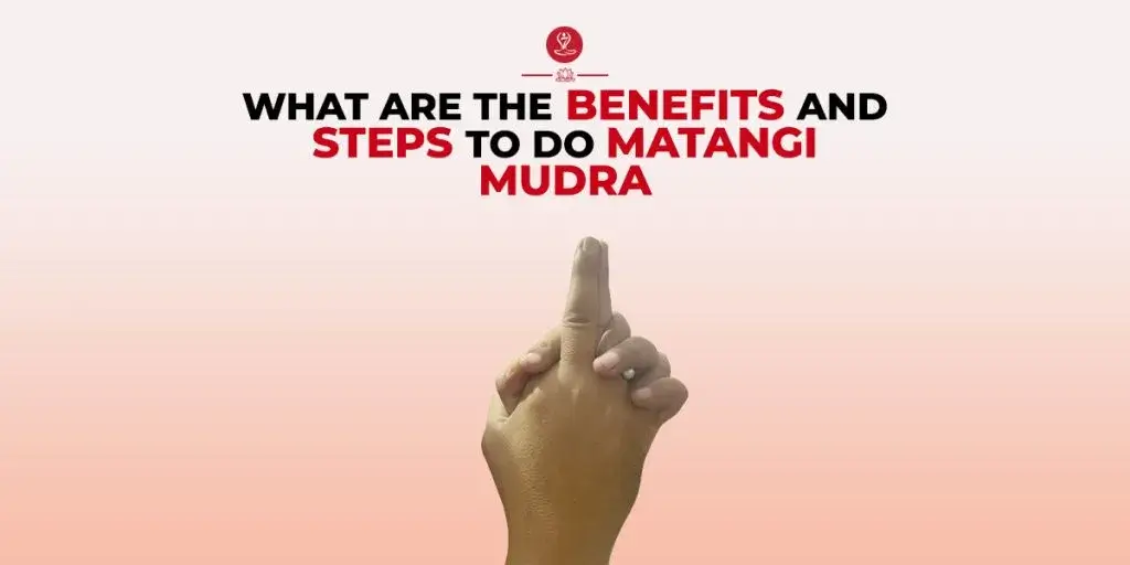 Person practicing Matangi Mudra during meditation.