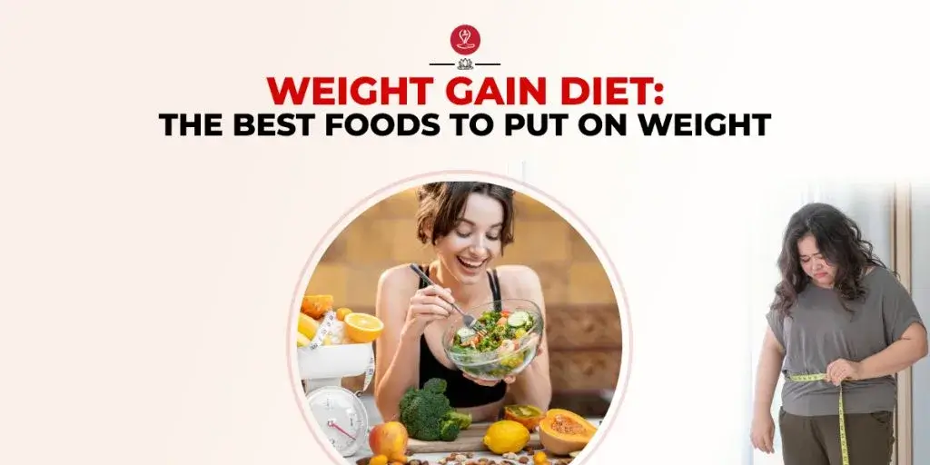 Healthy foods for weight gain including nuts, grains, avocado, eggs, and dairy