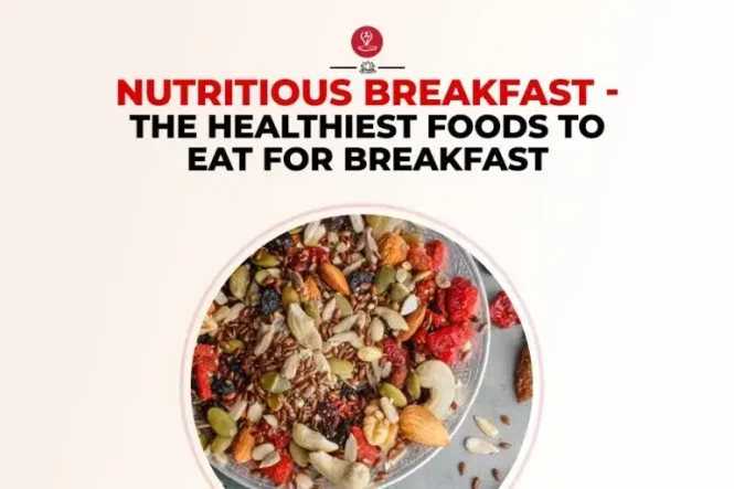 Bowl of oats topped with fresh fruits and nuts for a nutritious breakfast