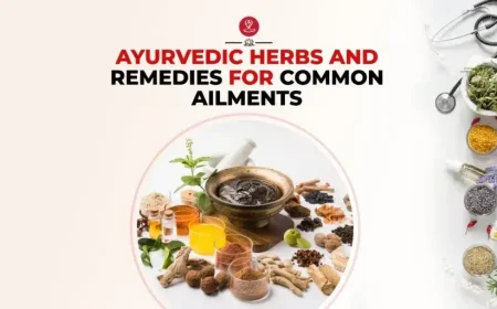 Ayurvedic herbs and natural remedies including turmeric, tulsi, amla, ashwagandha, neem, and traditional herbal preparations arranged on a wooden surface for holistic wellness.