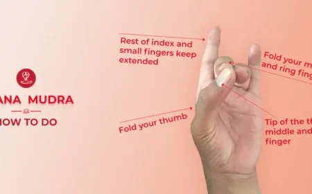 Woman practicing Apana Mudra in a meditation pose.