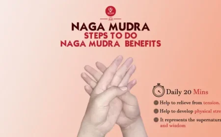 Person practicing Naga Mudra during meditation, demonstrating the correct hand position for improving focus, inner strength, and mindfulness.