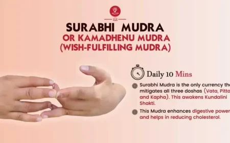 Surabhi Mudra hand position step-by-step for beginners.