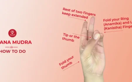 Woman practicing Prana Mudra in a peaceful meditation pose.