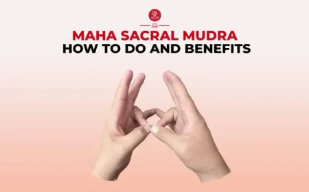 Person practicing Maha Sacral Mudra during meditation for emotional balance and sacral chakra wellness.