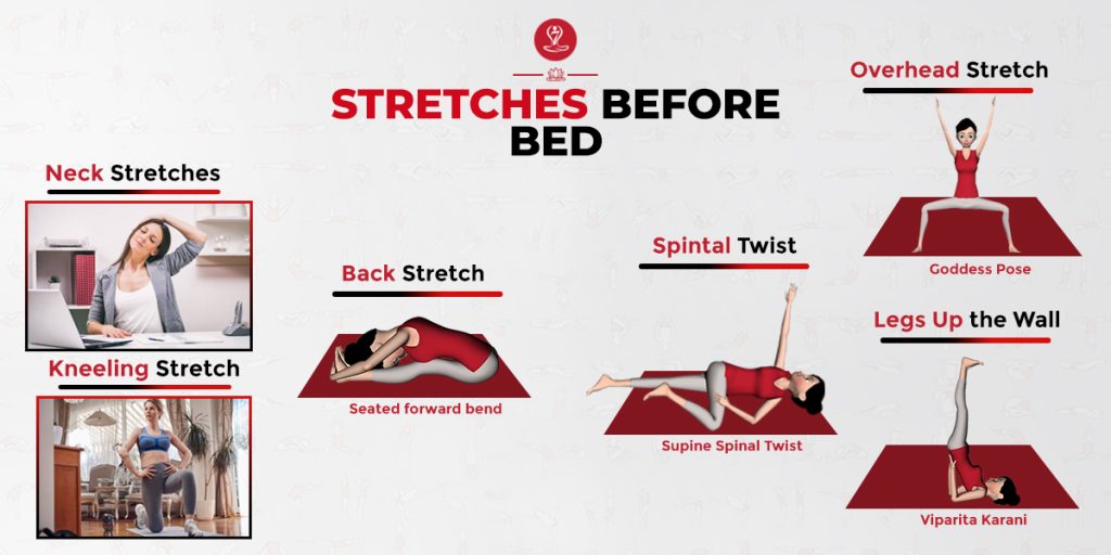 stretches before bed