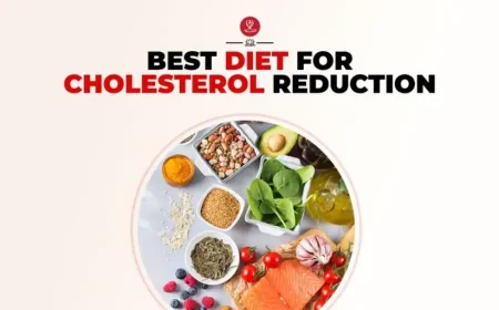Healthy lower cholesterol diet meal with vegetables and whole grains