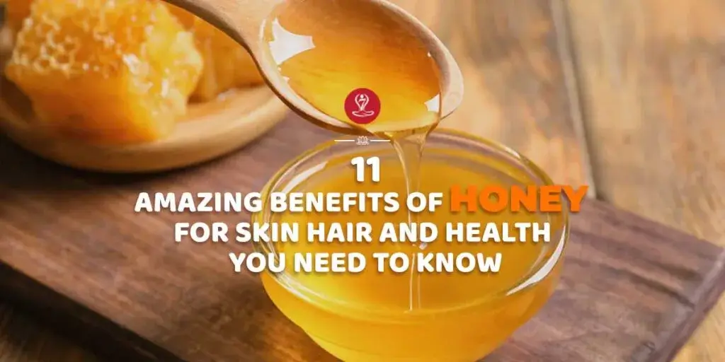 Jar of natural honey with honey dipper, showcasing the benefits of honey for skin, hair, and overall health wellness.