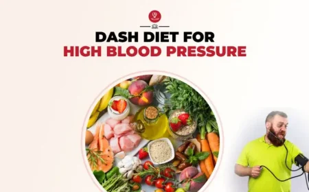 DASH Diet meal plan with healthy fruits and vegetables