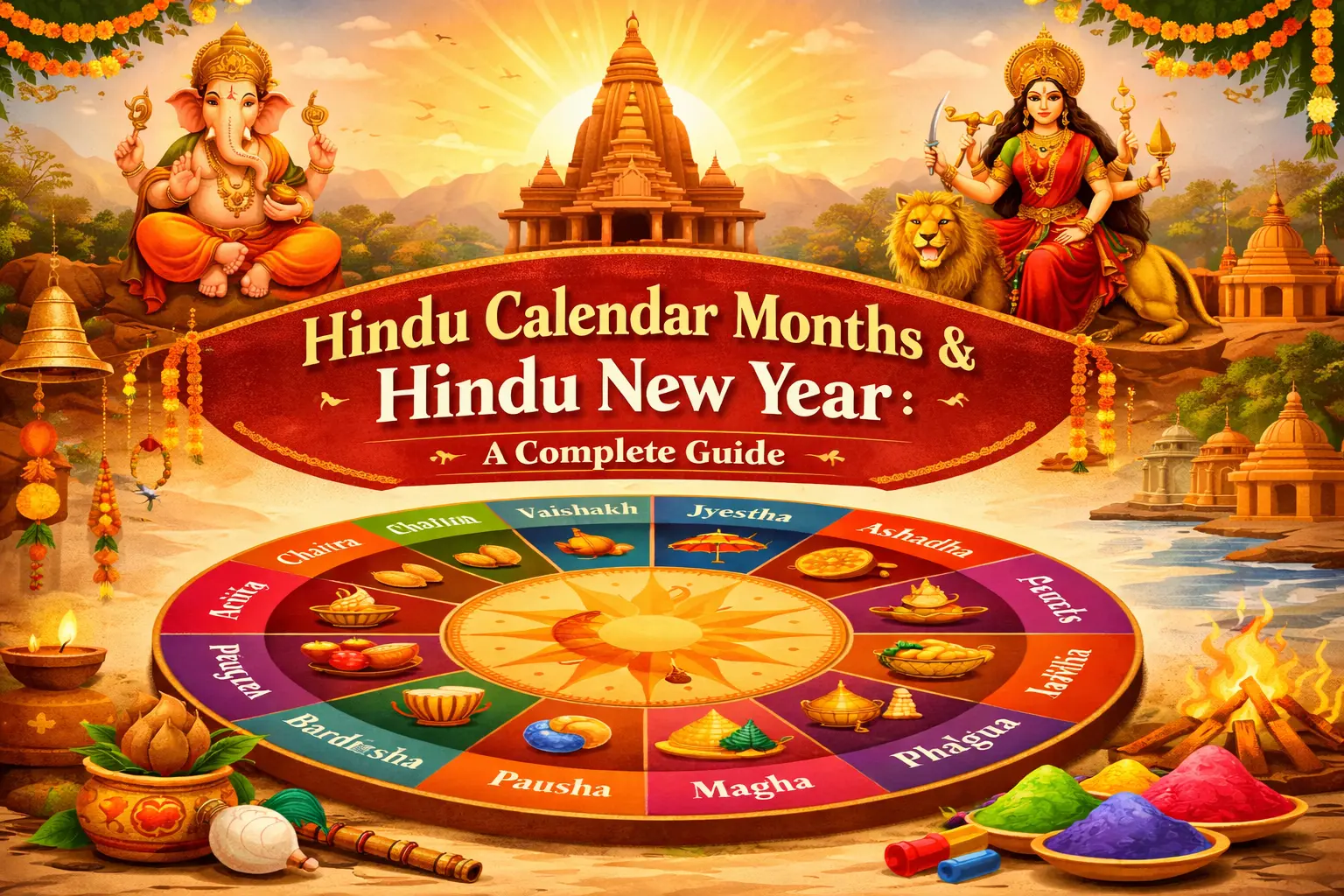Hindu calendar, also known as Panchang