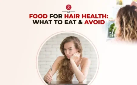 Best foods for hair health including eggs, berries, spinach, nuts, and fish for stronger hair growth.