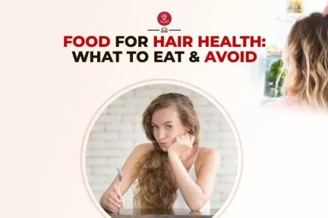 Best foods for hair health including eggs, berries, spinach, nuts, and fish for stronger hair growth.