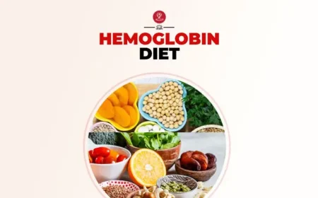 Hemoglobin diet foods including spinach, lentils, beetroot, and pomegranate.