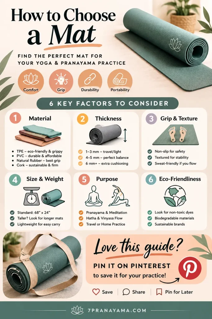 6 key factor to choose yoga mat a guide for yoga mat
