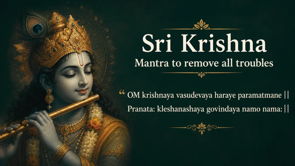 sri krishna mantra to remove all troubles.